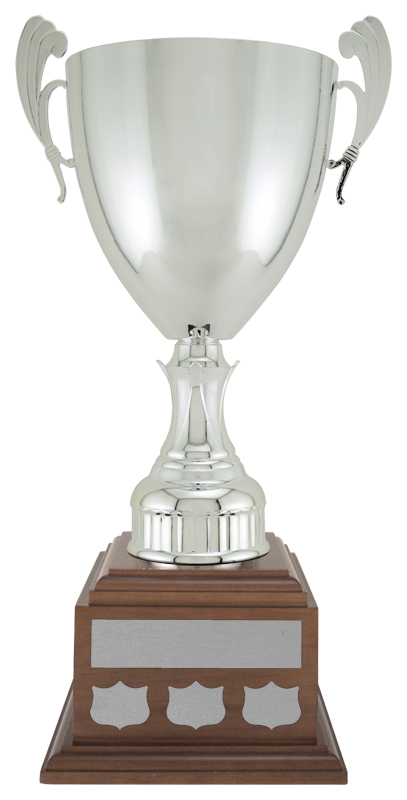 Clarrington Cup - Walnut Finish Base - Black Satin/Gold