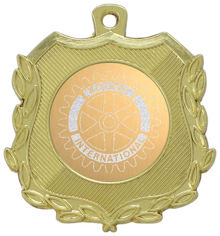 Shield Medals - Bright Gold