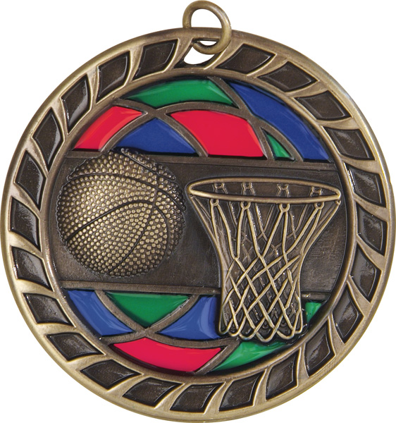 Stained Glass Medals-Basketball