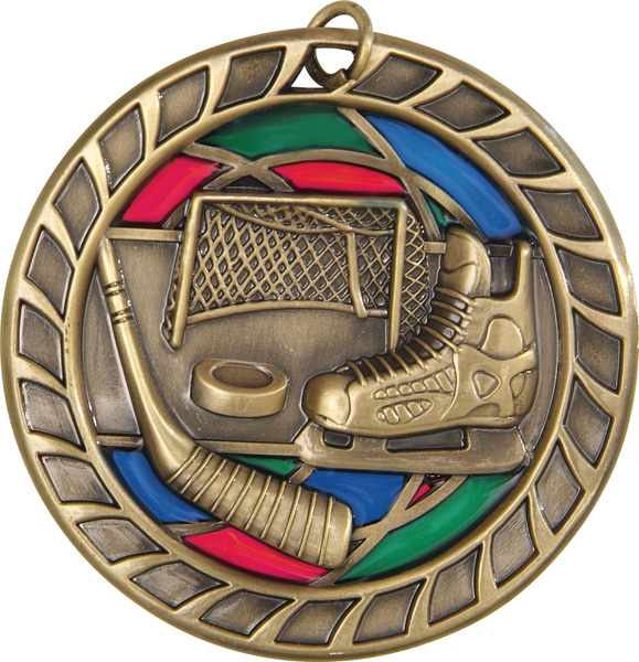 Stained Glass Medals-Hockey