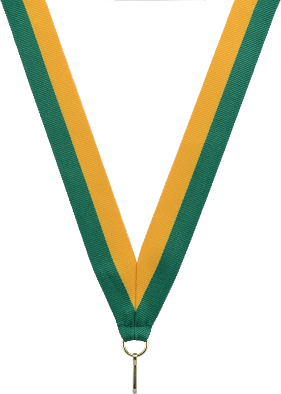 Neck Ribbons - GREEN/GOLD