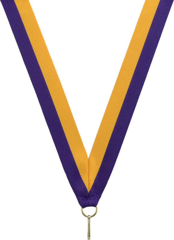 Neck Ribbons - PURPLE/GOLD