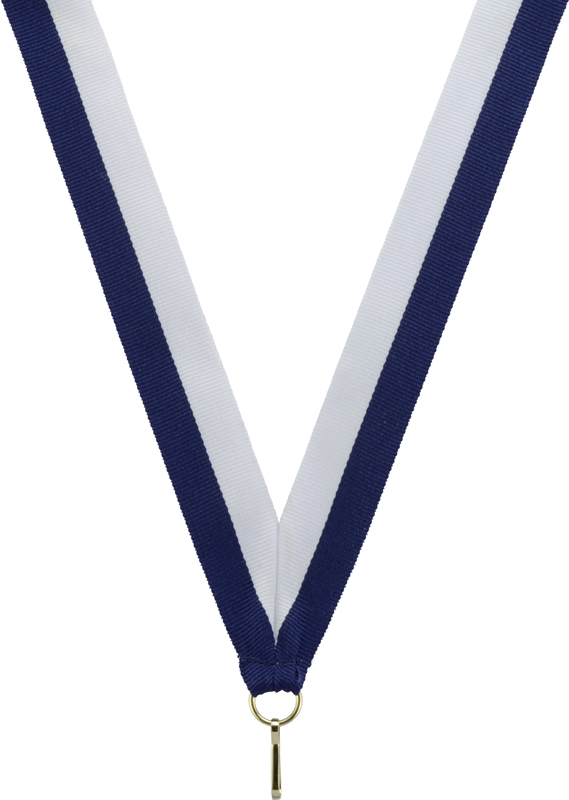 Neck Ribbons - NAVY/WHITE